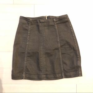 Black Denim Jean Mini Skirt | Free People